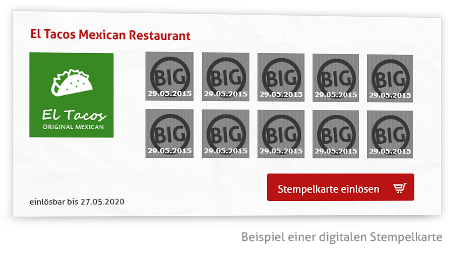 BIGFOOD Stempelkarte